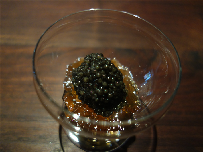 caviar (start of 2014 meal)